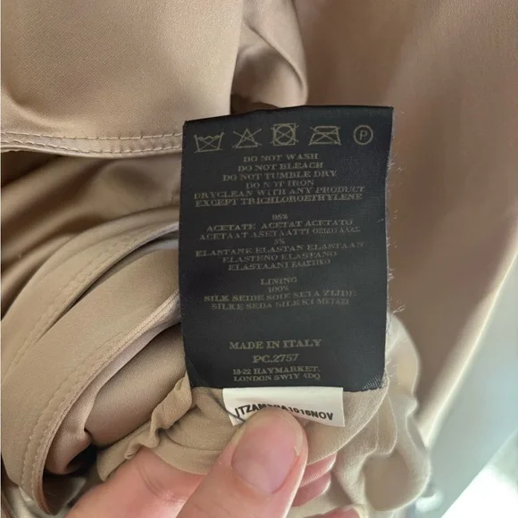 Burberry Beige Trench Coat Silk Lined Belted Made in Italy - Picture 3 of 7
